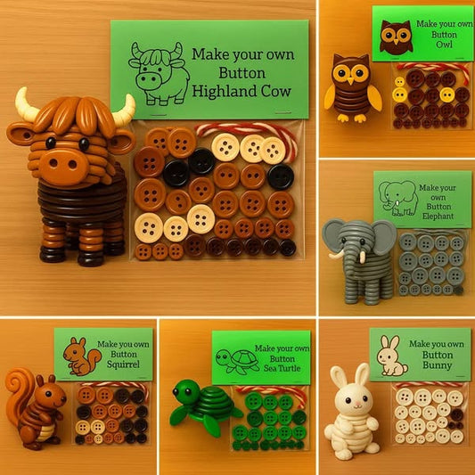 DIY Highland Cow Button Ornament🎄M1