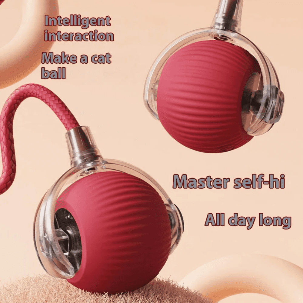 ODALIT™  Self-Moving Cat Toy Ball – 360° Auto-Rolling, Smart Interactive Pet Ball for Indoor Cats & Small Dogs – Fast & Engaging Play